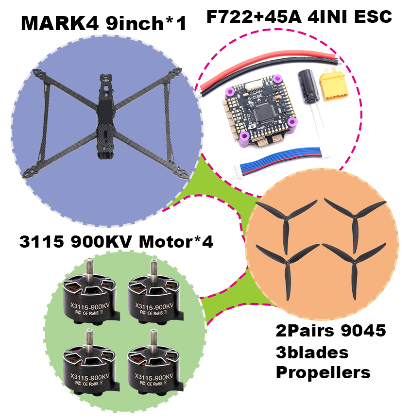 BCUBE MARK4 V2 8/9/10inch F722 - Foxeer Reaper Extreme 2.5W Vtx ulasan dan harga