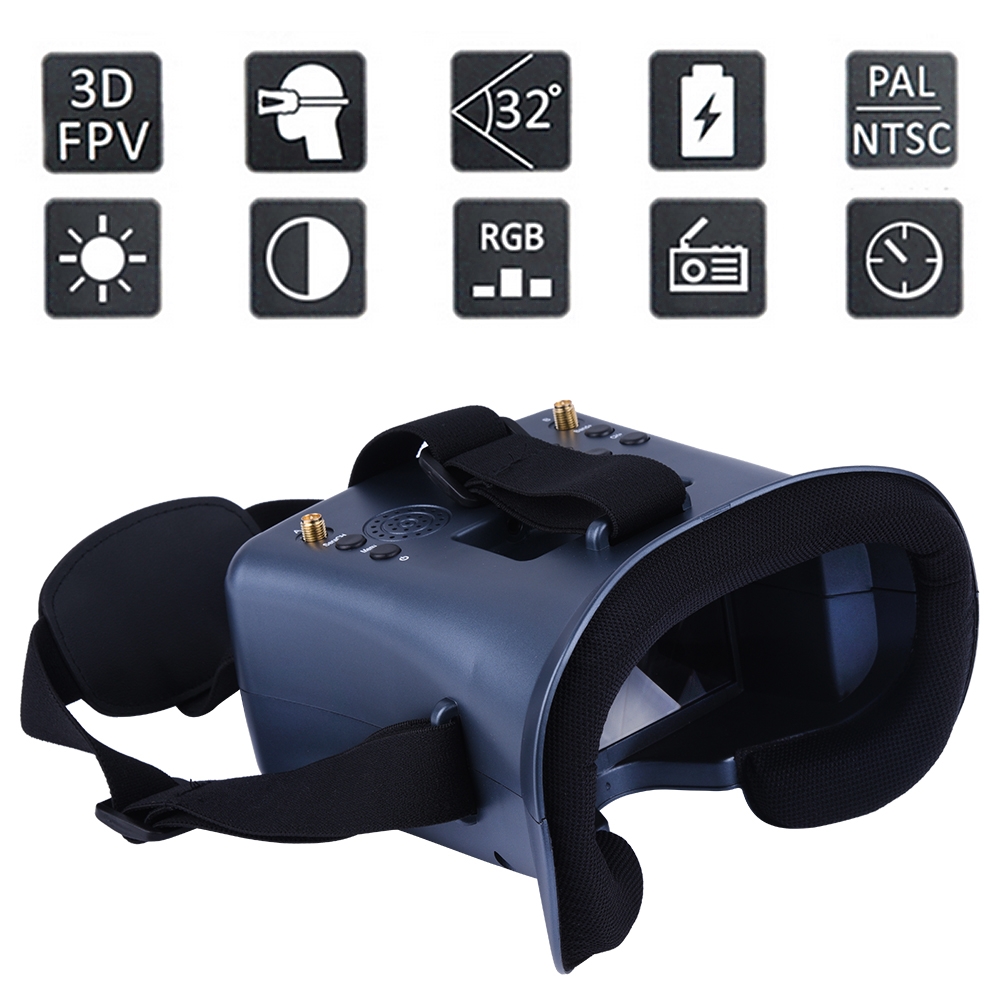 008D 5.8G 40CH 4.3 Inci 800*48 - Skyzone Sky04O Pro Fpv Goggles ulasan dan harga